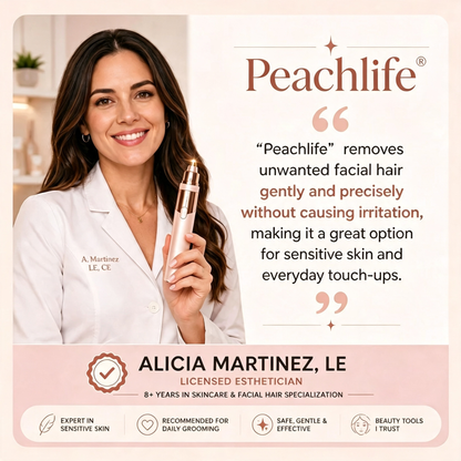 Peachlife– 2-in-1 Eyebrow & Facial Hair Trimmer