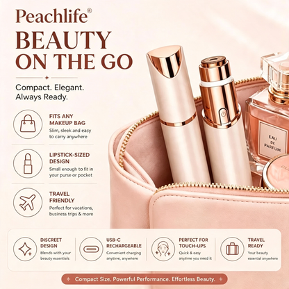 Peachlife– 2-in-1 Eyebrow & Facial Hair Trimmer